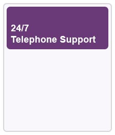 24/7 telephone support